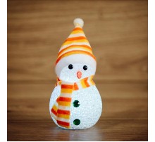 Фигура светодиодная Снеговик 17см, RGB  513-018  NEON-NIGHT