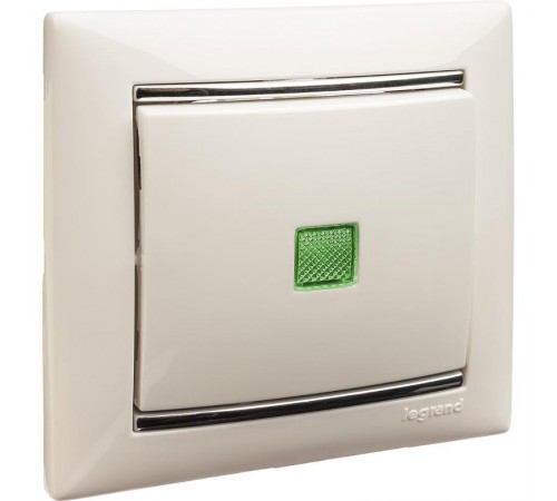 Valena Белый Выключатель 1-клавишный с подсветкой  774410  Legrand