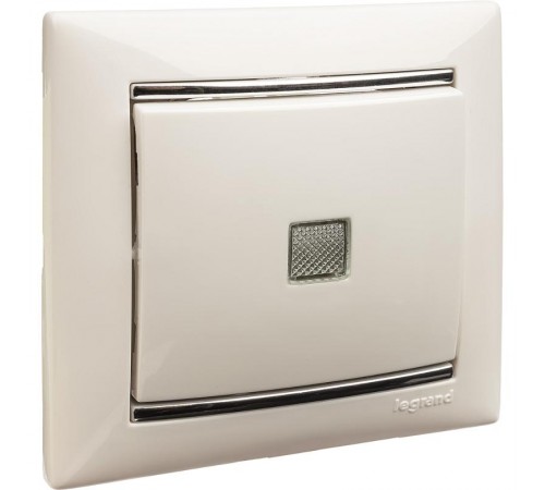 Valena Белый Выключатель 1-клавишный с подсветкой  774410  Legrand