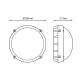 Светильник светодиодный пылевлагозащищенный для ЖКХ IP65 D168*77 12W IK10 1150lm 4000K SOLID антивандальный круглый 1/12  874518212  Gauss