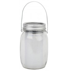 Cветильник садовый декоративный SL-GL14-JAR-2 на солнечной батарее, стекло, металл, прозрачный, 13,5 см  Б0032579  ЭРА