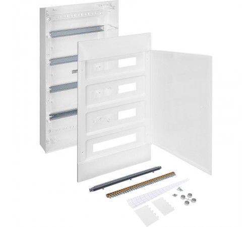 Practibox S Пластиковый щиток Навесной 4X18 Белая дверь  137609  Legrand