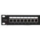 Патч-панель TERACOM PRO 19'' Cat.5E 1U полный экран STP 24 порта RJ-45 Dual IDC с органайз. TRP-PPNL-5ESTP-1U24  EKF