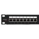 Патч-панель TERACOM PRO 19'' Cat.5E 1U полный экран STP 24 порта RJ-45 Dual IDC с органайз. TRP-PPNL-5ESTP-1U24  EKF
