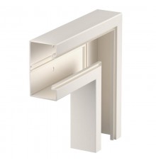 Плоский угол кабельного канала Rapid 80 70x130 мм (ПВХ,кремовый) (GK-F70130CW)  6274521  OBO Bettermann