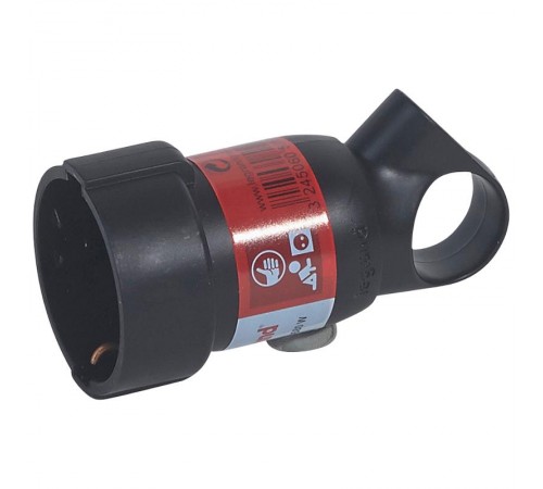 Розетка 2К+3 - серия Элиум - 16 А - с кольцом - пластик - винтовой зажим - чёрный  050195  Legrand