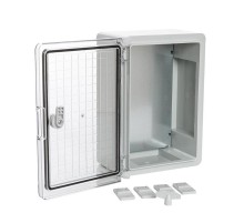 Корпус пластиковый с монтажной панелью ЩМП IP65 прозрачная дверь 350х250х150  PR08.26490  Промрукав
