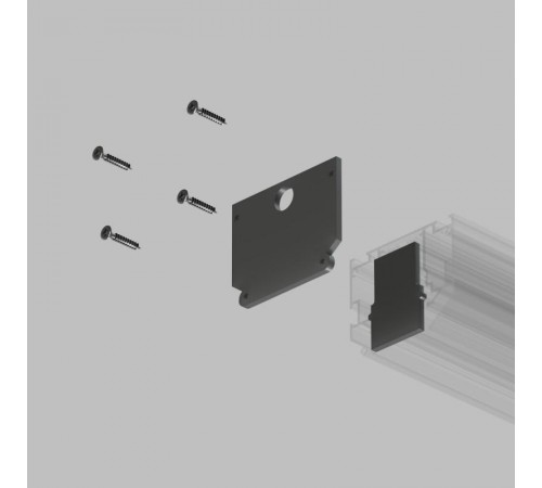 Комплект торцевых заглушек для трека SMART ONE TR2025-BK DENKIRS