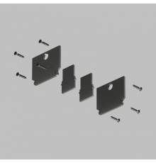 Комплект торцевых заглушек для трека SMART ONE TR2025-BK DENKIRS