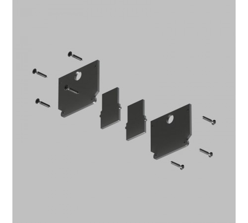 Комплект торцевых заглушек для трека SMART ONE TR2025-BK DENKIRS