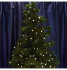 Гирлянда елочная  500 диодов  5000К, CL92   10 веток (5м) + 1.5м зеленый шнур, IP44  32378  FERON