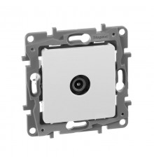 Etika Белый Розетка TV проходная, 15дБ  672263  Legrand