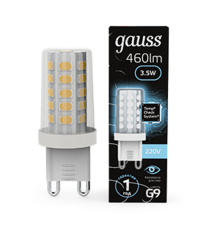 Лампа светодиодная G9 AC185-265V 3,5W 460lm 4100K керамика LED 1/10/200  107009205  Gauss