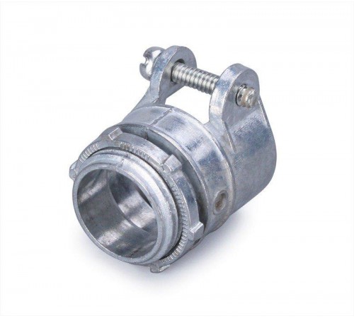 Муфта вводная для металлорукава и трубы с крепежным хомутом ВТ(Х)-50(2")  61390  Fortisflex