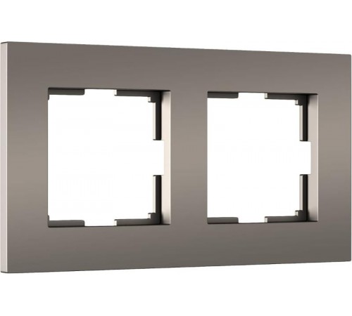 W0022963/ Электроустановочные изделия -Рамка на 2 поста Slab (бронза софт)a062812Werkel