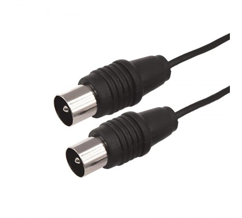 ВЧ кабель, ТВ гнездо - ТВ штекер, длина 25 метров, чeрный  17-5019  REXANT