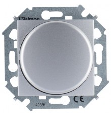 Simon 15 Алюминий Светорегулятор поворотно-нажимной электронн. для регулир. устройств  1-10В, 230В, винт. зажим  1591794-033  Simon