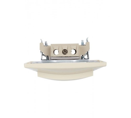 КВАРТА Кремовый Выключатель 1-клавишный с индикацией 10А ВС10-1-1-ККм  EVK11-K33-10-DM  GENERICA