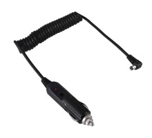 Автозарядка с индикатором (разъем 2.5х5.5) (АЗУ) шнур спираль 1.5 м  16-0234  REXANT