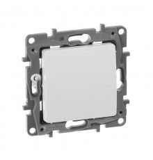 Etika Белый Выключатель 1-клавишный 10А, винтовые клеммы  672201  Legrand