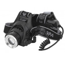 Фонарь налобный GA-805 аккумуляторный, рег фокус, 5Вт CREE, алюминий, литий 2,5Ач, USB, кор  Б0039625  ЭРА