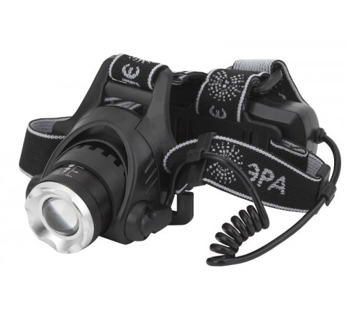 Фонарь налобный GA-805 аккумуляторный, рег фокус, 5Вт CREE, алюминий, литий 2,5Ач, USB, кор  Б0039625  ЭРА