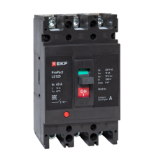 Выключатель автоматический LS125 18кА 3P 40А ProPact  mccb-125-18-3-40-ls  EKF