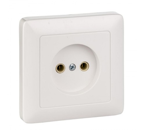 Хит Белый С/У Розетка без заземления без шторок, 16А, 250В  RS10-132-B  SE