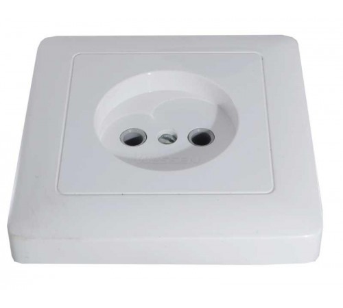 Хит Белый С/У Розетка без заземления без шторок, 16А, 250В  RS10-132-B  SE