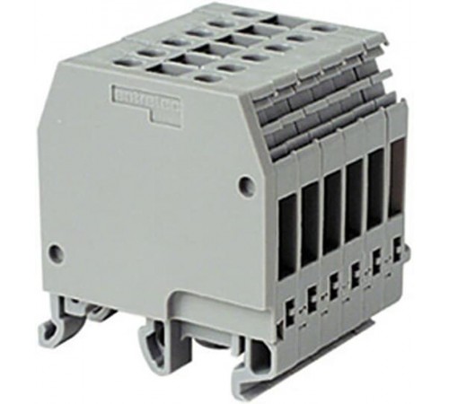 Блок распределительный MB10/10.P6 10мм.кв. 6 пол., желто-зеленый  1SNA165347R0000  TE