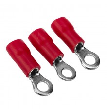 Наконечник кольцевой изолированный  3.7 мм 0.5-1.5мм (НКи 1.5-3.5) красный 10 шт  08-0012-10  Rexant