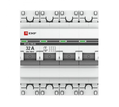 Выключатель нагрузки 4P 32А ВН-63 PROxima  SL63-4-32-pro  EKF