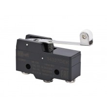 Миниатюрный конц. вык. 1НО1НЗ шарнирного длиннорычажного типа с роликом  34027DEK  DEKraft