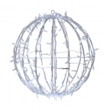 Шар светодиодный 230V, диаметр 50 см, 200 светодиодов, эффект мерцания, цвет белый  501-613  NEON-NIGHT