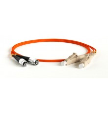 FC-D2-50-FC/PR-LC/PR-H-1M-LSZH-OR Патч-корд волоконно-оптический (шнур) MM 50/125, FC-LC, 2.0 мм, duplex, LSZH, 1 м  27971  Hyperline