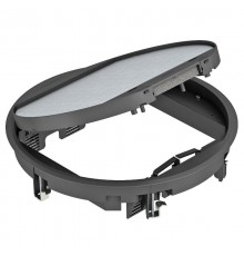 Лючок GESR9-2U (универсальный) 12xModul45 (полиамид,черный) (GESR9-2U12T 9011)  7405466  OBO Bettermann