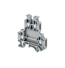 Клемма винтовая двухуровневая, 4 мм2, серая MTU-D4  57473  ОВЕН