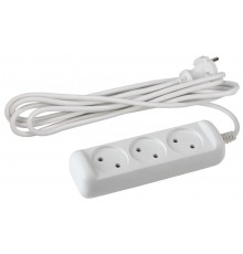 UX(6)-3-5m Удлин-ль без зазeмл., 2х0.75мм2, ПВС, 3гн, 5м (5/20/720)  Б0038569  ЭРА