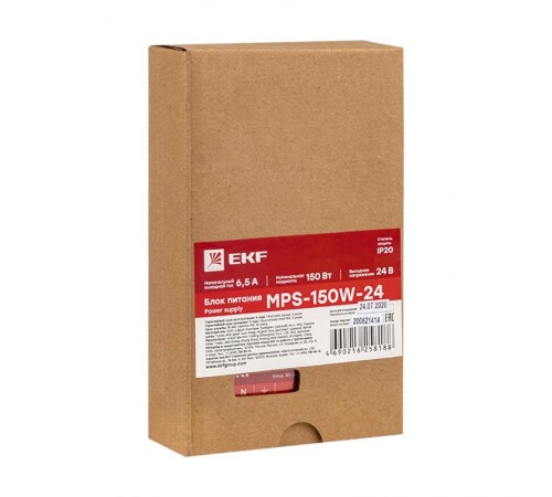 Блок питания 24В MPS-150W-24  Proxima  mps-150w-24  EKF