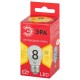 Лампа cветодиодная RED LINE LED P45-8W-827-E27 R Е27 / E27 8 Вт шар теплый белый свет  Б0053028  ЭРА