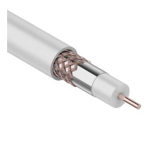 Кабель RG-6U+CU, (75%), 75 Ом, 305м., белый  01-2233  REXANT