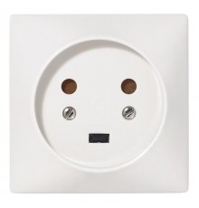 Розетка встраиваемая сил.2К+З 20А с защ. шт. винтах сл. кость  055422  Legrand