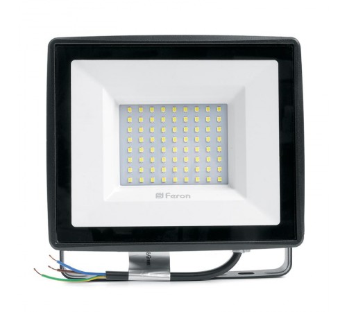 Прожектор светодиодный LL-922 2835 SMD 100W 6400K IP65 AC220V/50Hz, черный 261*217*33 мм  32103  FERON