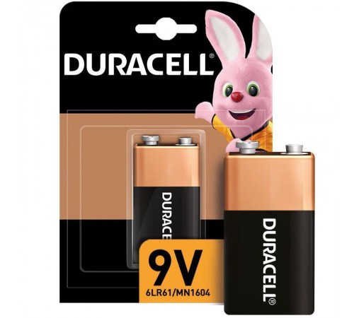 Элемент питания  Duracell 6LR61/6LF22/6LP3146 9V-1BL  00000754  Duracell