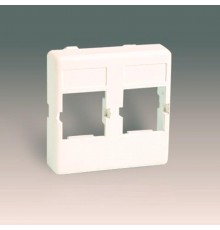 Simon 27 Адаптер на 2 RJ45 75542-30, слоновая кость  27083-32  Simon