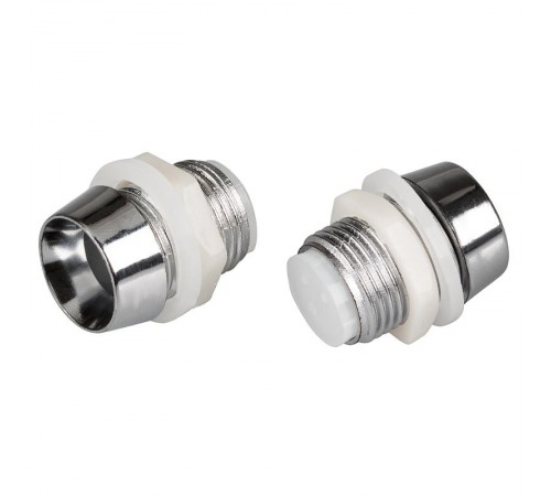 10PC Держатель 10мм (хром. пластик, с гайкой)  026710  Arlight