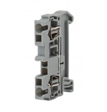 NO-222-37 Акс-ры для сборки и монтажа электрощитового об-я ЭРА NO-222-37 Зажим клеммный безвинтовой (ЗНБ) 6 мм2 52А серый  Б0033376  ЭРА