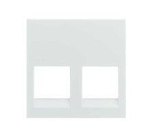 Simon S400 Адаптер без шторок 2 RJ45 Infra+, белый, Simon 400  40015189-030  Simon