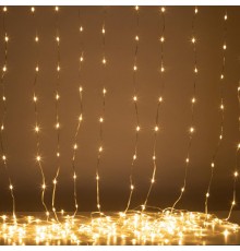 Гирлянда светодиодная   ENIN-200WL занавес водопад теплый белый 3*2 м 200 LED IP20  Б0060416  ЭРА