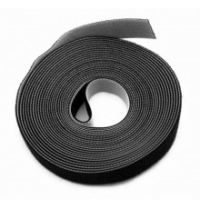 Hyperline WASNR-5x25-BK Лента (липучка) в рулоне, ширина 25 мм, длина 5 м, черная